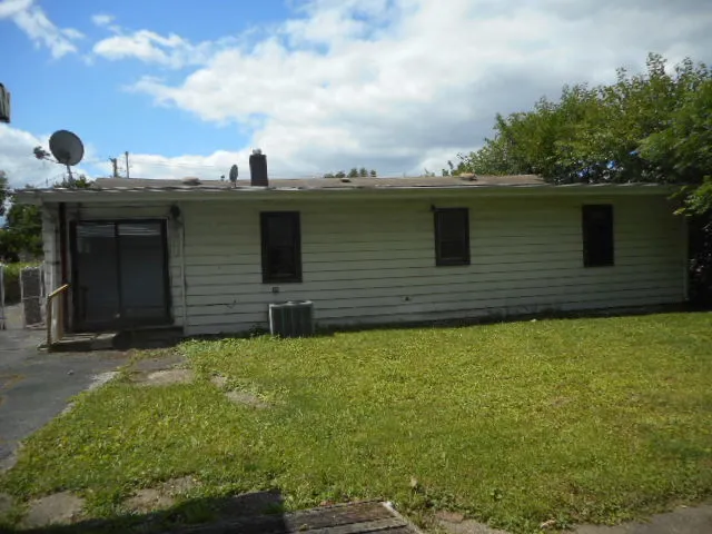 a backyard of a house