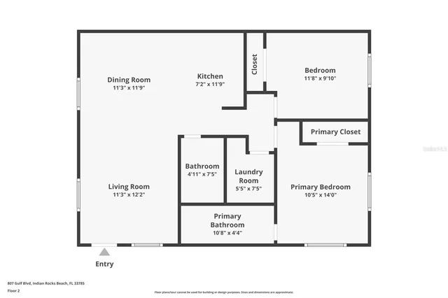 $1,175,000 | 807 Gulf Boulevard, Indian Rocks Beach, FL 33785