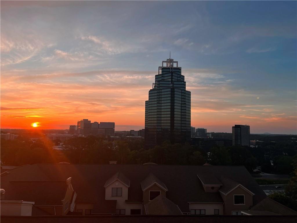a view of buildings and city view