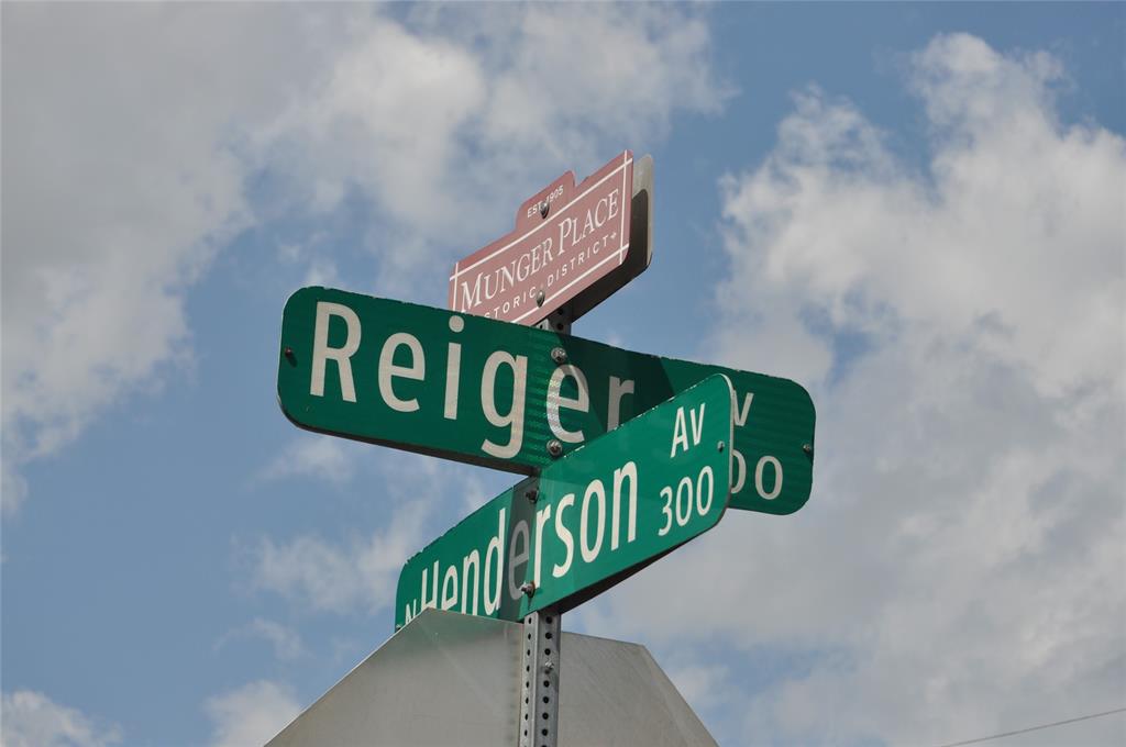 5401 Reiger Avenue Dallas, TX 75214 - Photo 10 of 15 a close up of a street sign