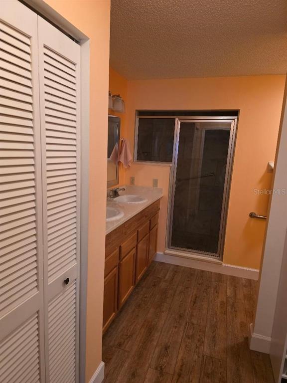 9028 Southwest 91st Circle Ocala, FL 34481 - Photo 15 of 31 a bathroom with a sink a mirror and shower