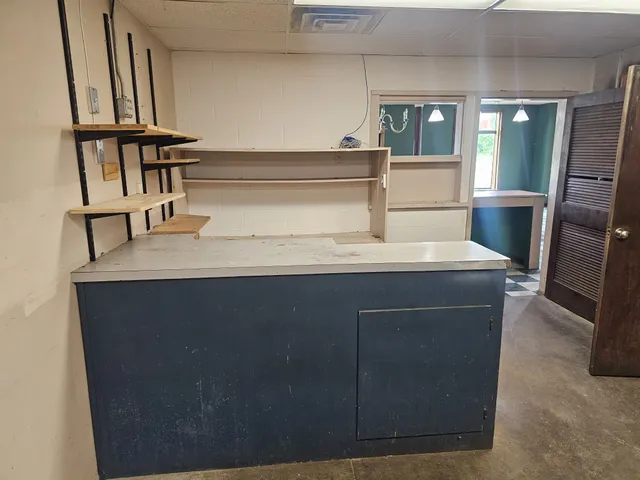 a view of storage and utility room