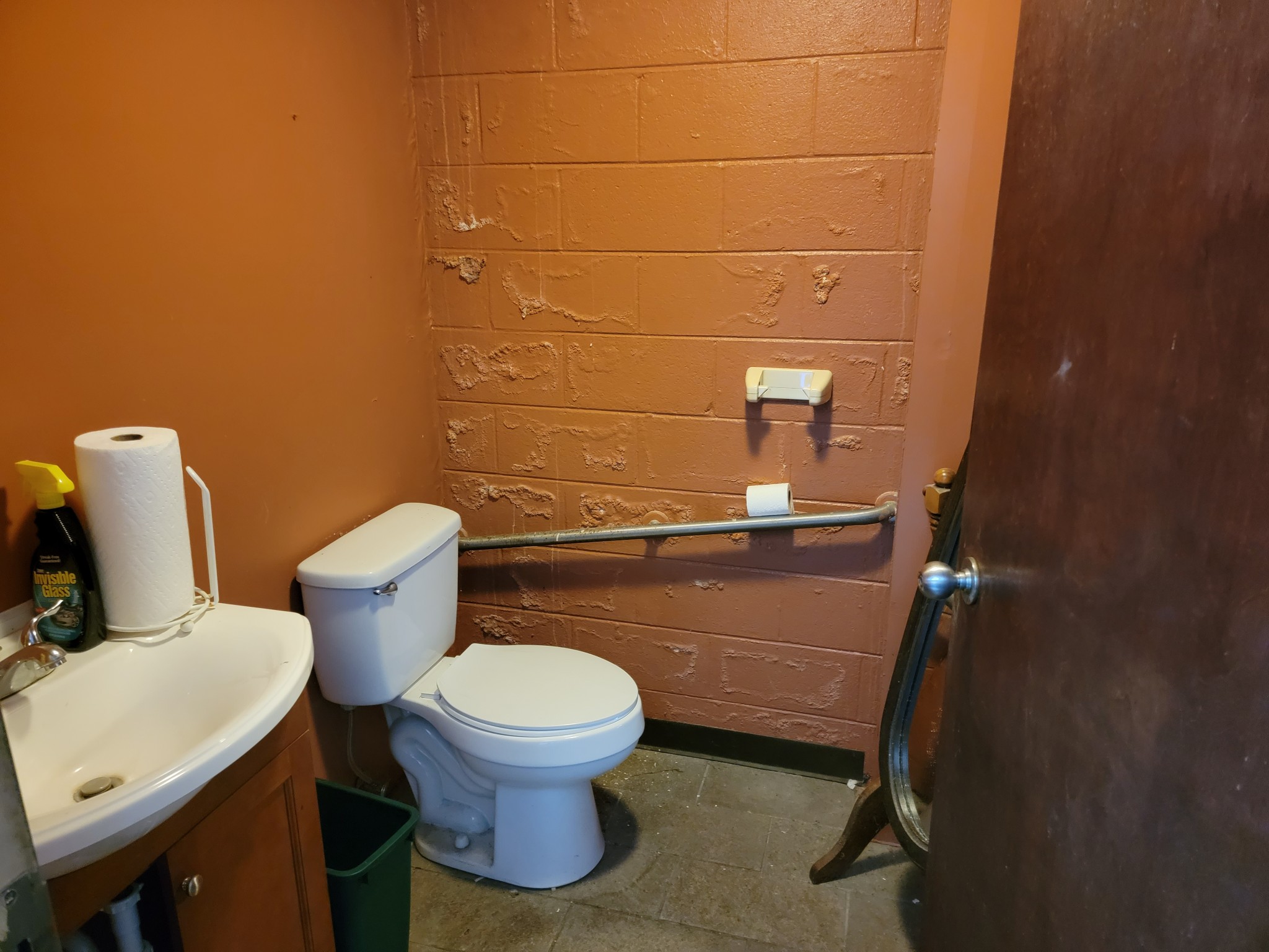 2104 Ruth Street Springfield, TN 37172 - Photo 36 of 61 a bathroom with a toilet and a mirror