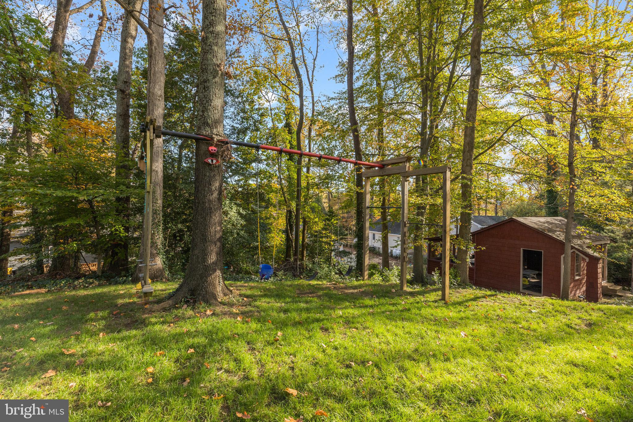 1727 Robinhood Road Annapolis, MD 21401 - Photo 4 of 44 Rear yard swing set & cottage