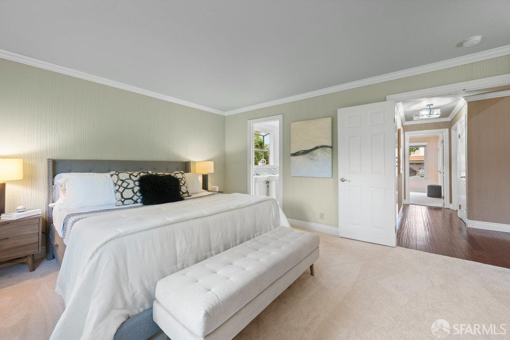 4572 Ross Gate Way Pleasanton, CA 94566 - Photo 29 of 58 a bedroom with a bed and a couch