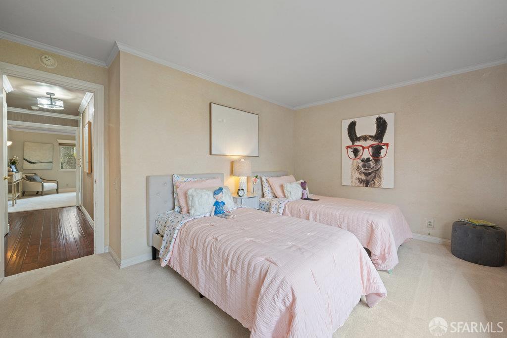 4572 Ross Gate Way Pleasanton, CA 94566 - Photo 37 of 58 a bedroom with a bed and a large mirror