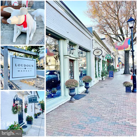 a view of a building with sitting area