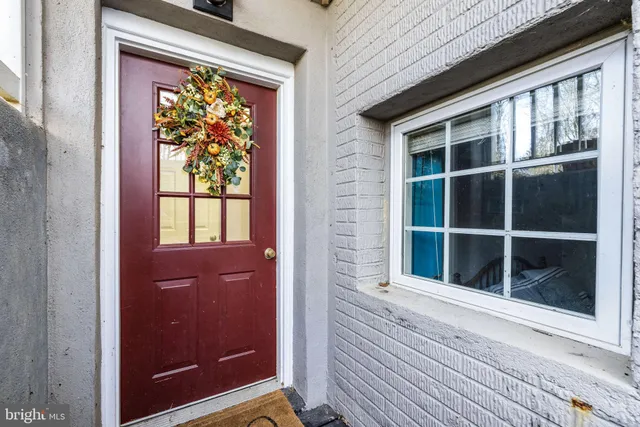 a view of front door