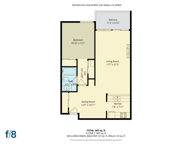 $575,000 | 626 Mariners Island Boulevard, Unit 205, San Mateo, CA 94404