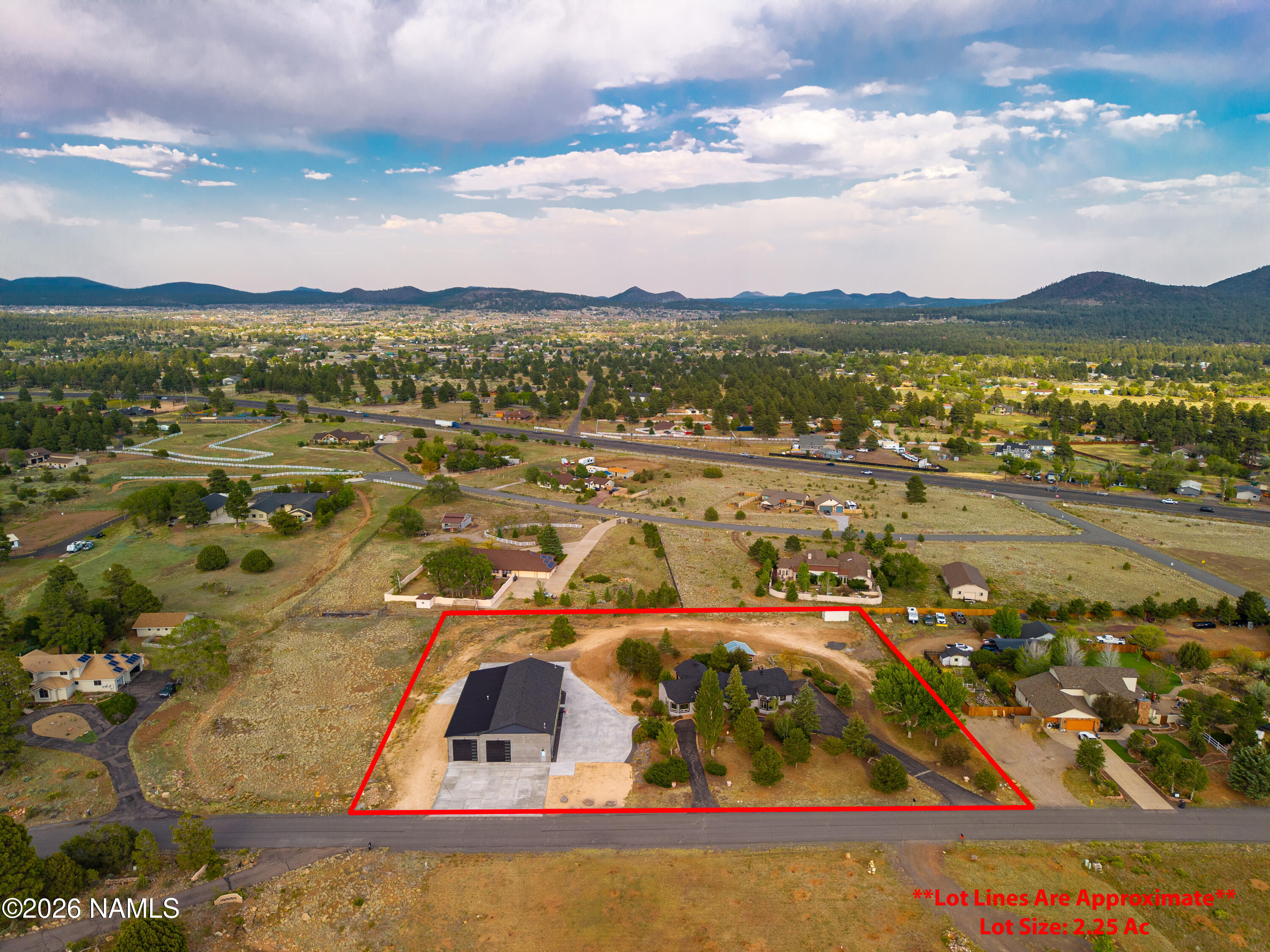 8205 North Reata Road Flagstaff, AZ 86004 - Photo 42 of 45 Approximate lot lines