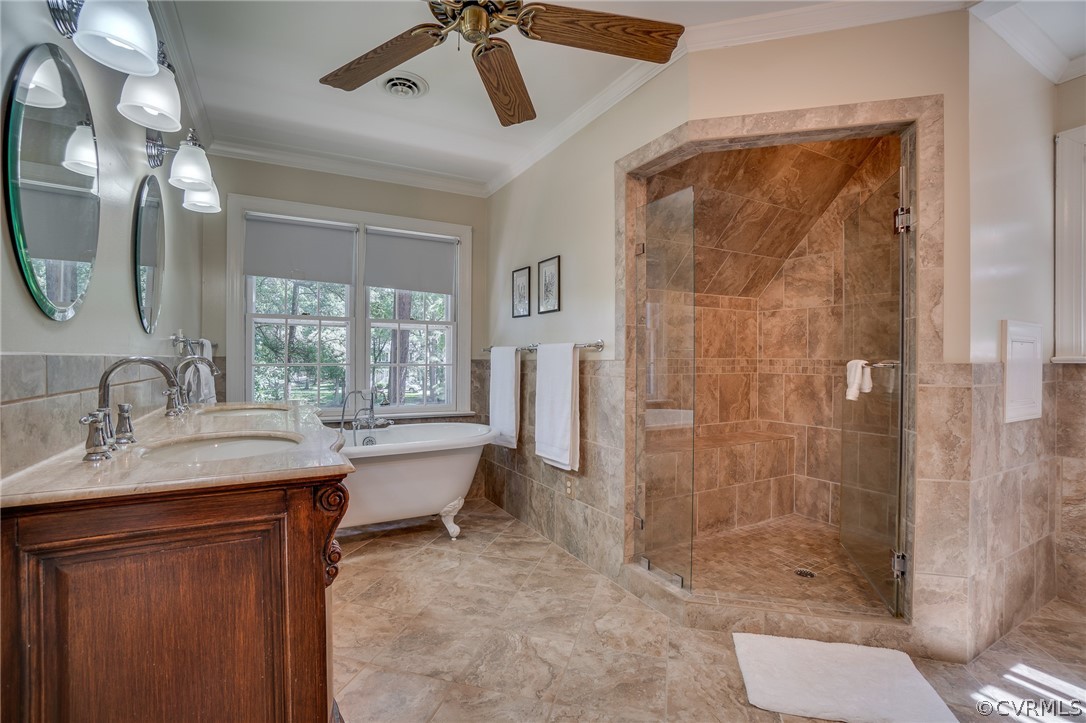 13131 Drakewood Road Midlothian, VA 23113 - Photo 27 of 29 a bathroom with a granite countertop sink toilet and shower