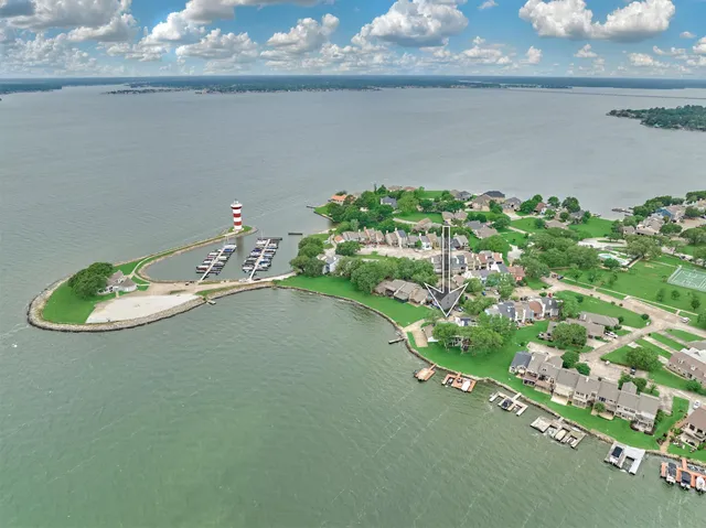 a aerial view of a house with a garden and plants
