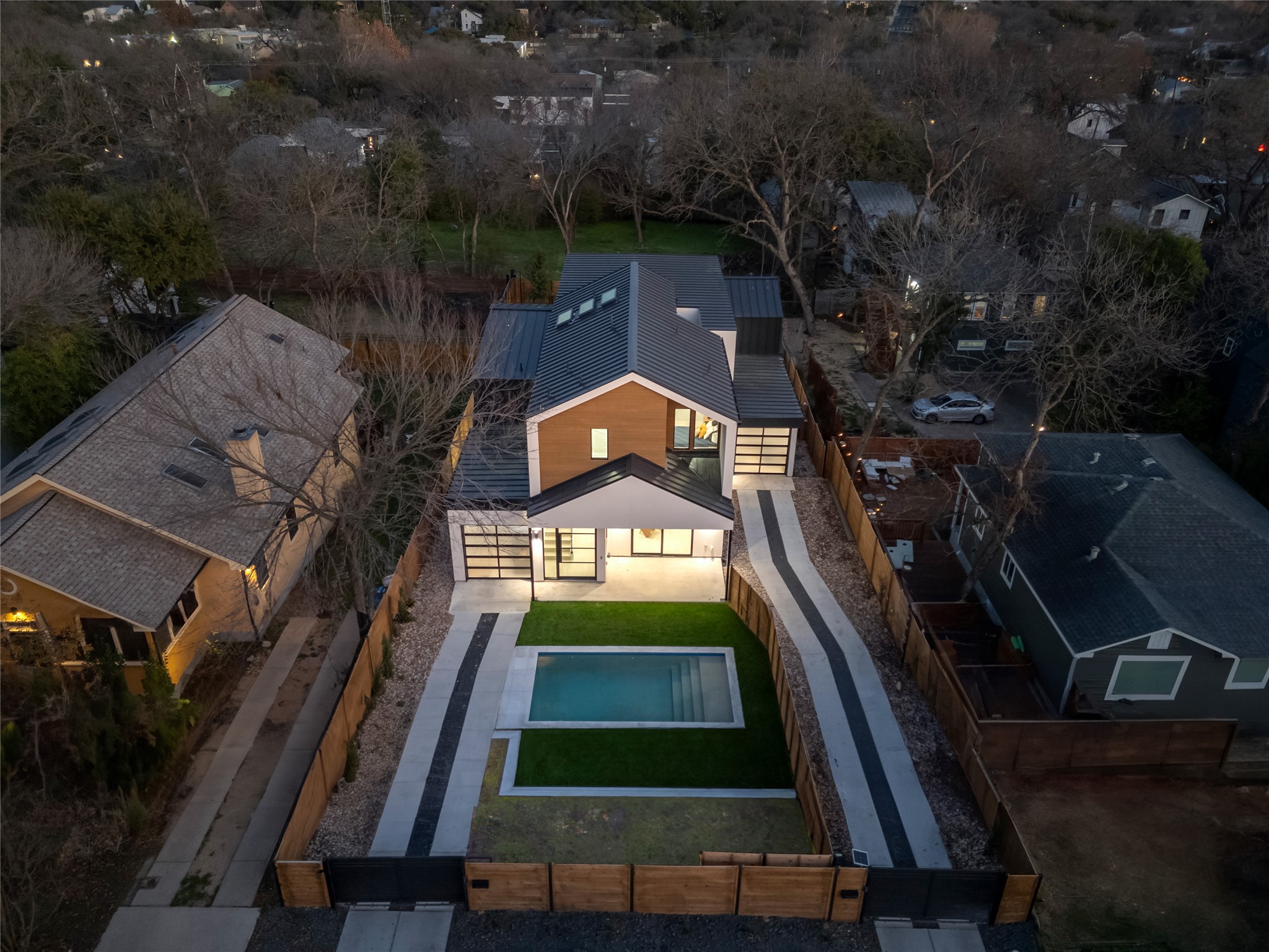 2107 Brackenridge Street, Unit B Austin, TX 78704 - Photo 3 of 36 a view of swimming pool with a yard