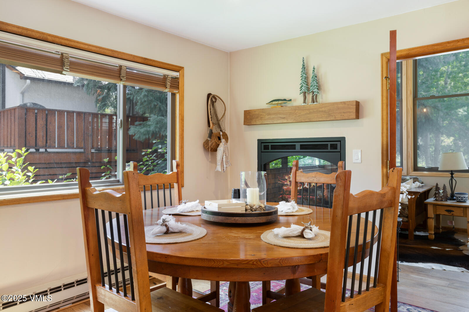 425 Deer Boulevard, Unit B Eagle-Vail, CO 81620 - Photo 7 of 26 a view of a dining room with furniture window and outside view
