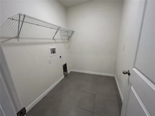 an empty room with a natural light