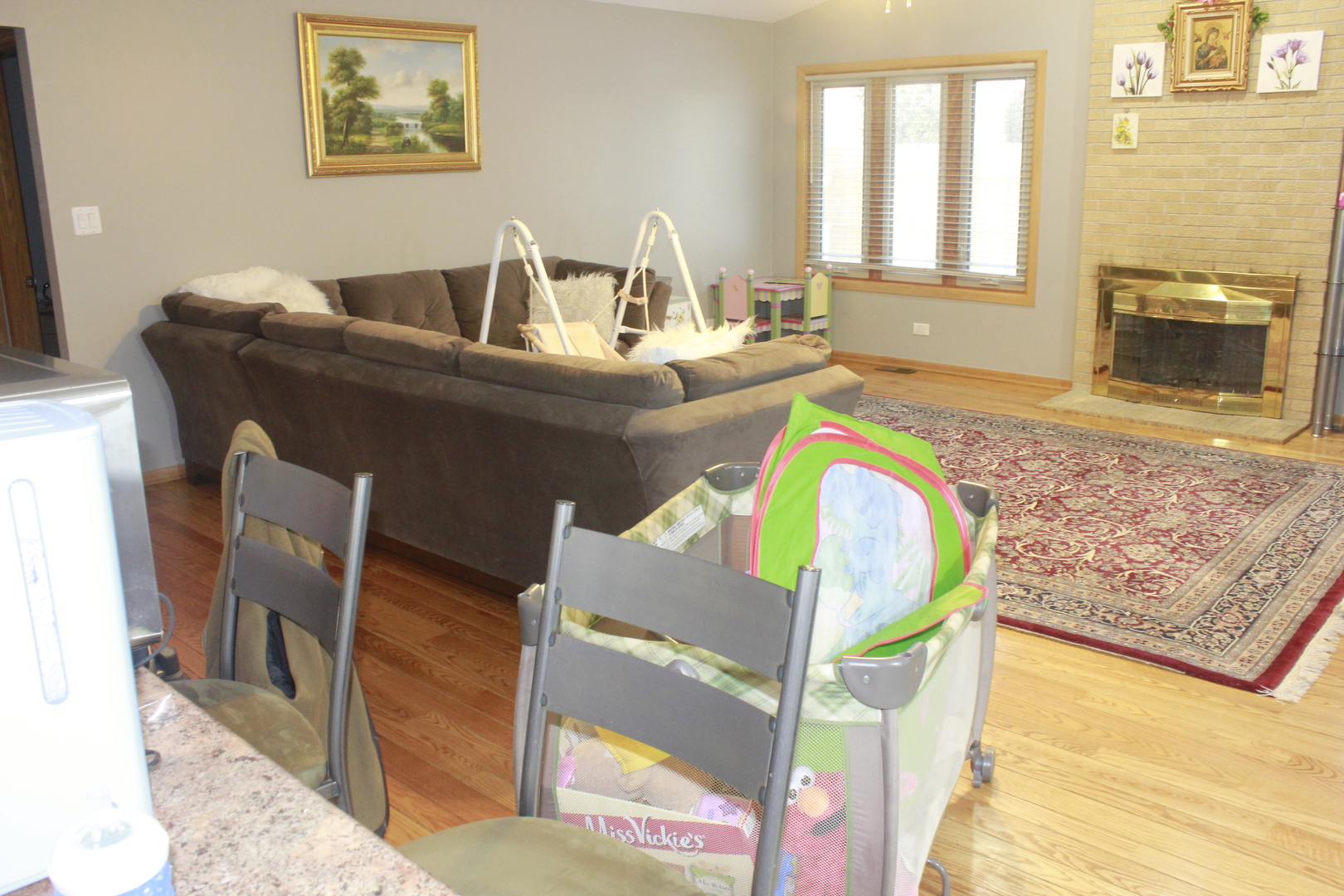 5639 Manor Lane Chicago, IL 60631 - Photo 26 of 29 a living room with furniture and a fireplace