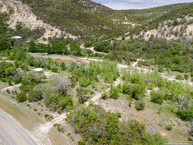 a view of a lake with houses