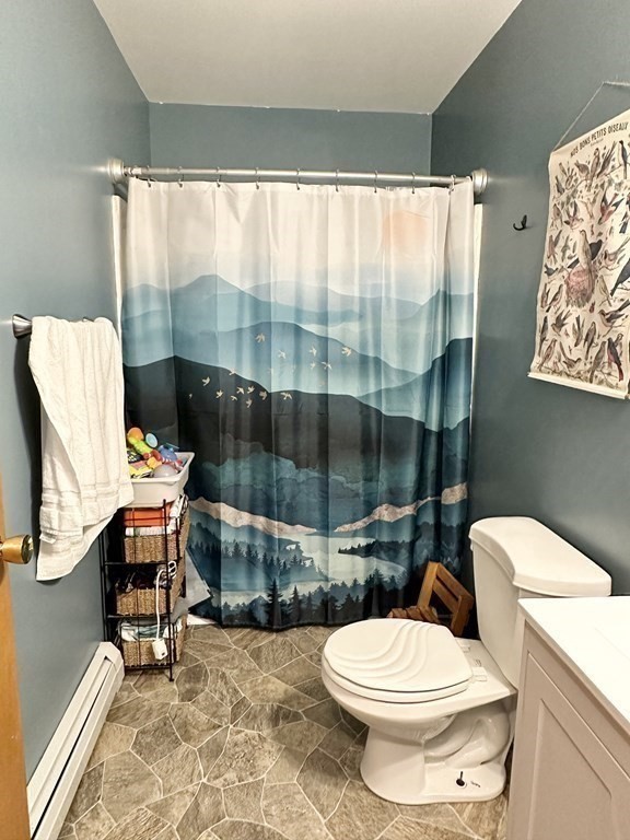 1388 Westhampton Road Northampton, MA 01062 - Photo 14 of 28 a bathroom with a toilet and a shower