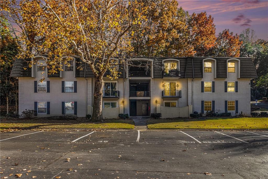 a view of a house with a swimming pool