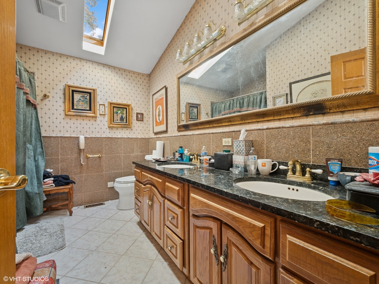 724 South Plum Grove Road Palatine, IL 60067 - Photo 13 of 37 a spacious bathroom with double sink and a mirror