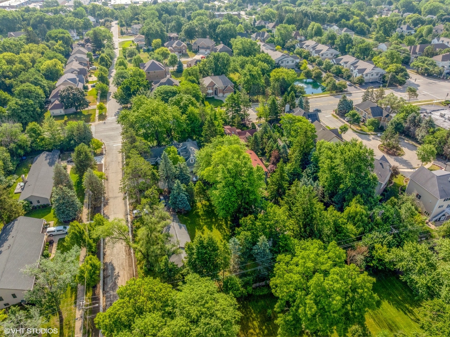 724 South Plum Grove Road Palatine, IL 60067 - Photo 35 of 37 an aerial view of residential houses with outdoor space and trees