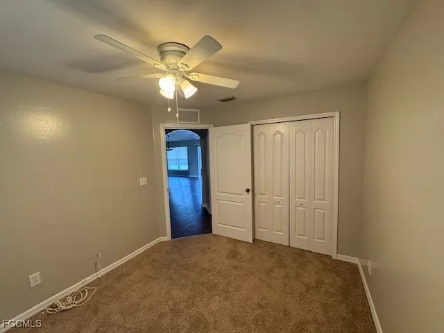 a view of an empty room