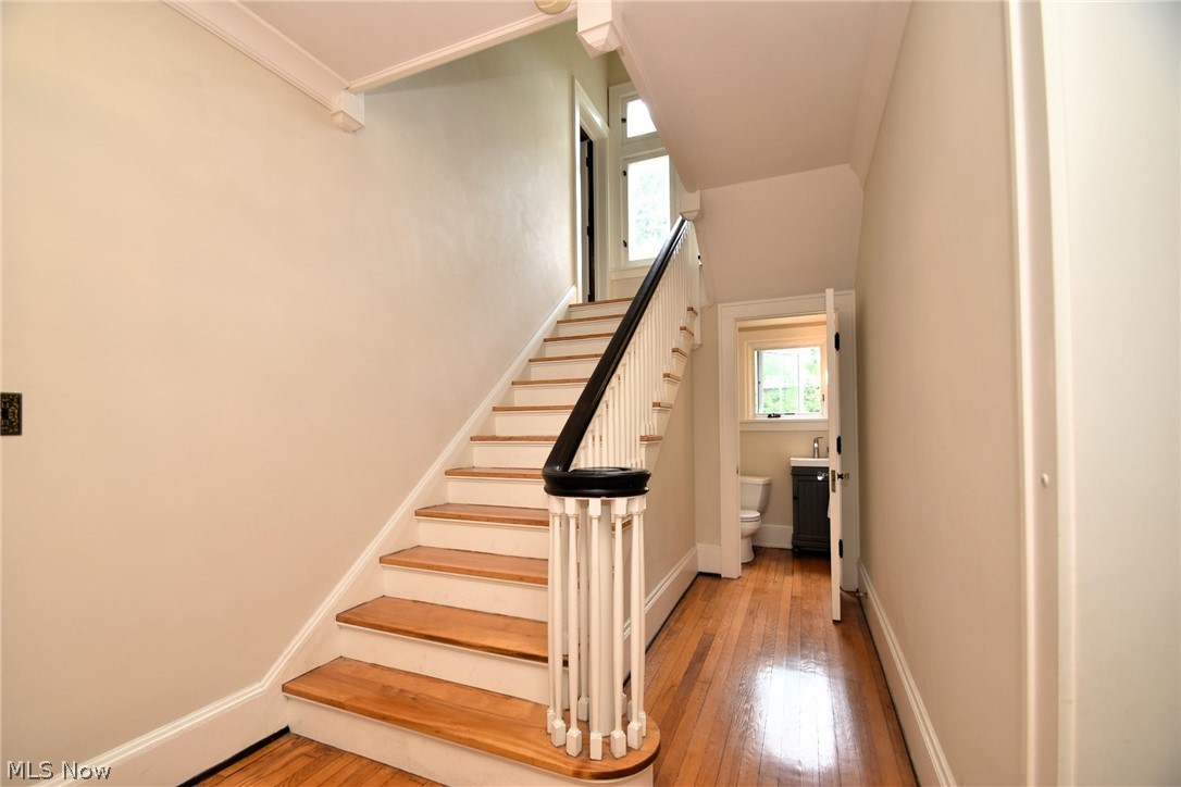2733 Leighton Road Cleveland, OH 44120 - Photo 19 of 40 Half Bath tucked behind Stairs