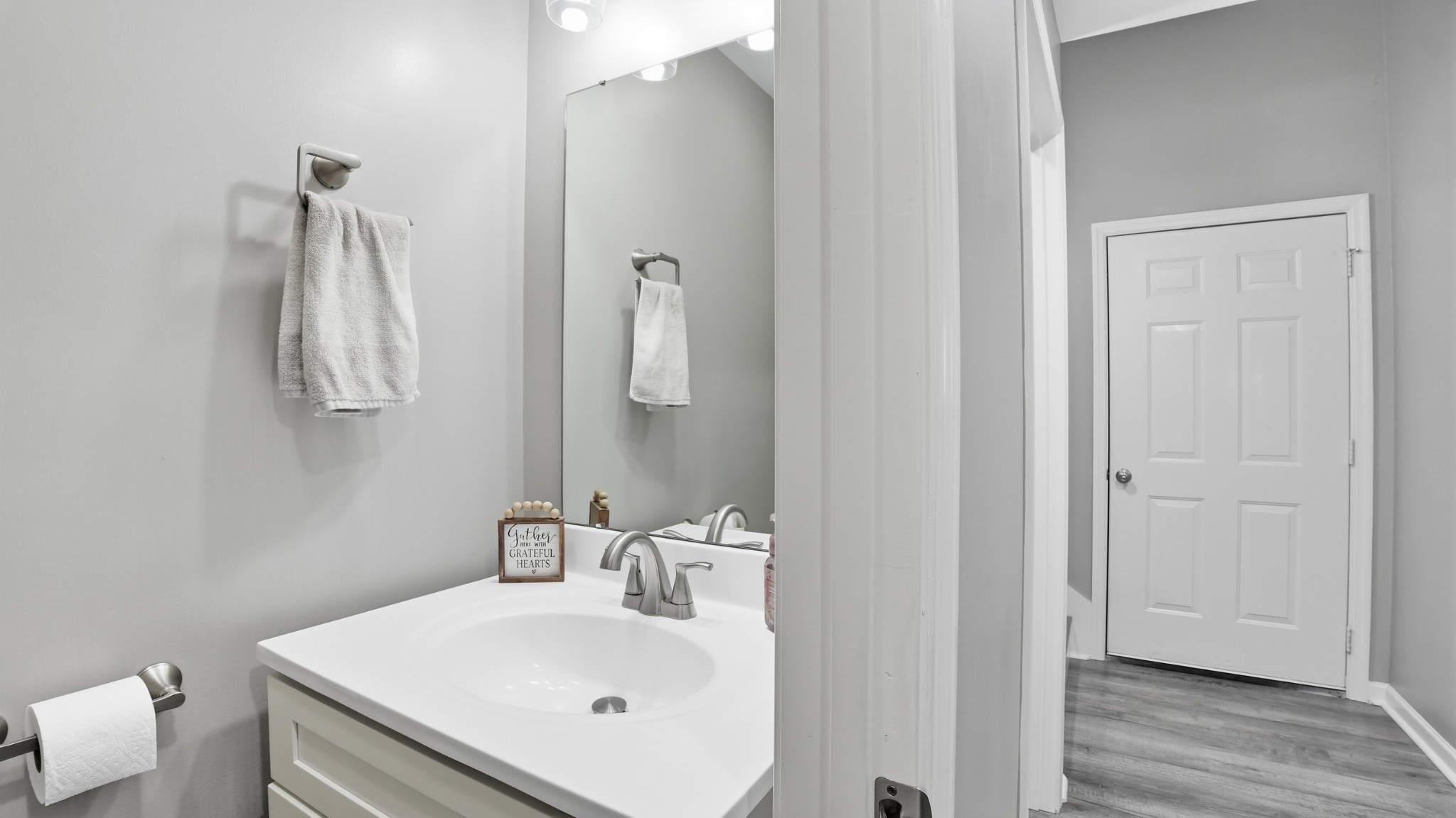32 McGee Road McMinnville, TN 37110 - Photo 24 of 56 a bathroom with a sink vanity and mirror