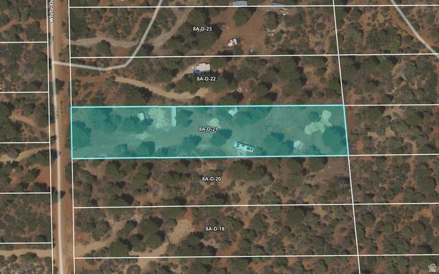 295 South White Oak Street, Unit 8AD2 Orderville, UT 84758 - Photo 2 of 7 Plat Map. Illustrating property parcel 8A-O-21 and surrounding land divisions