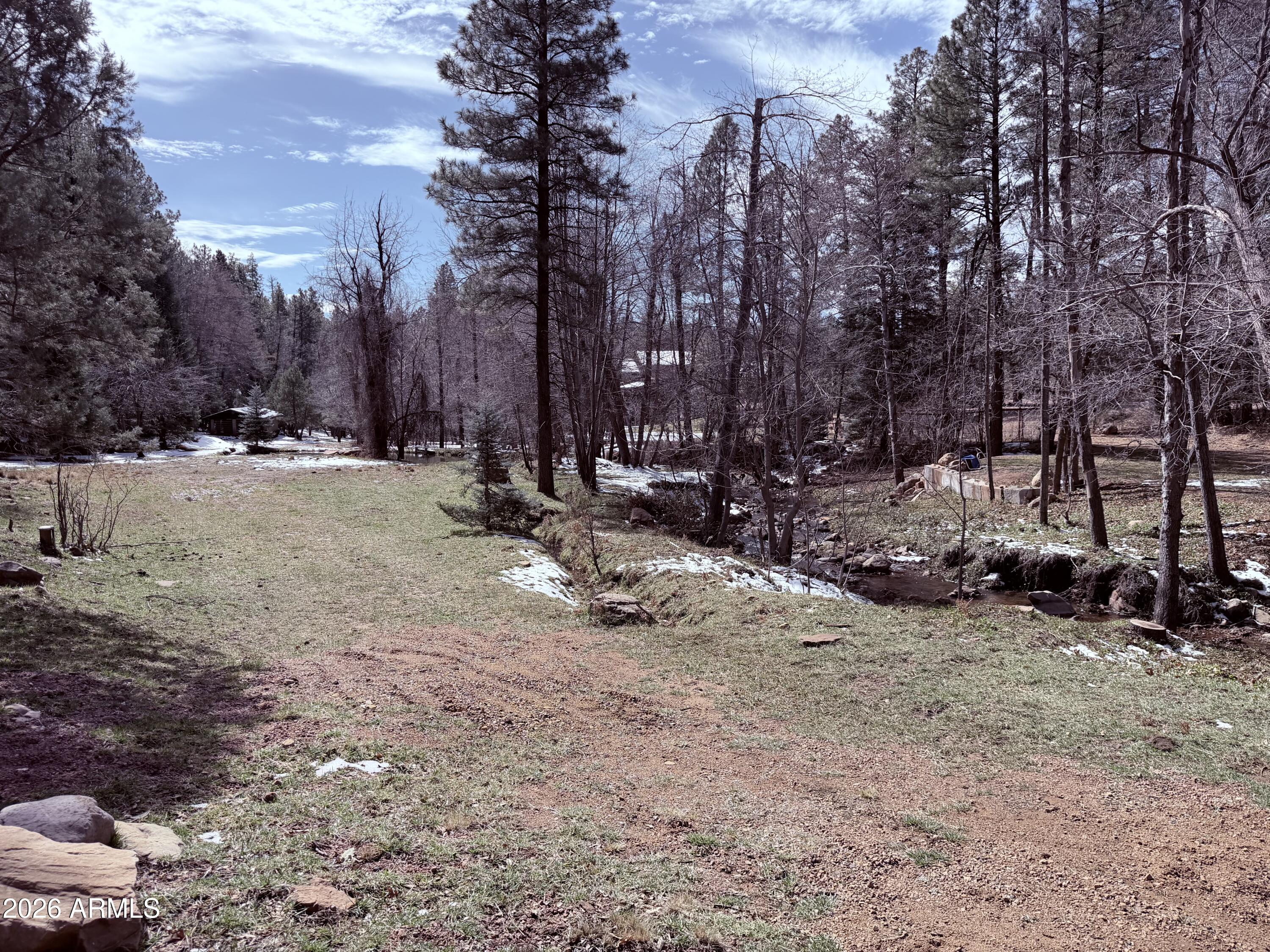 415 East Rim Estates Trail Payson, AZ 85541 - Photo 45 of 76 a view of a yard covered with snow in the yard