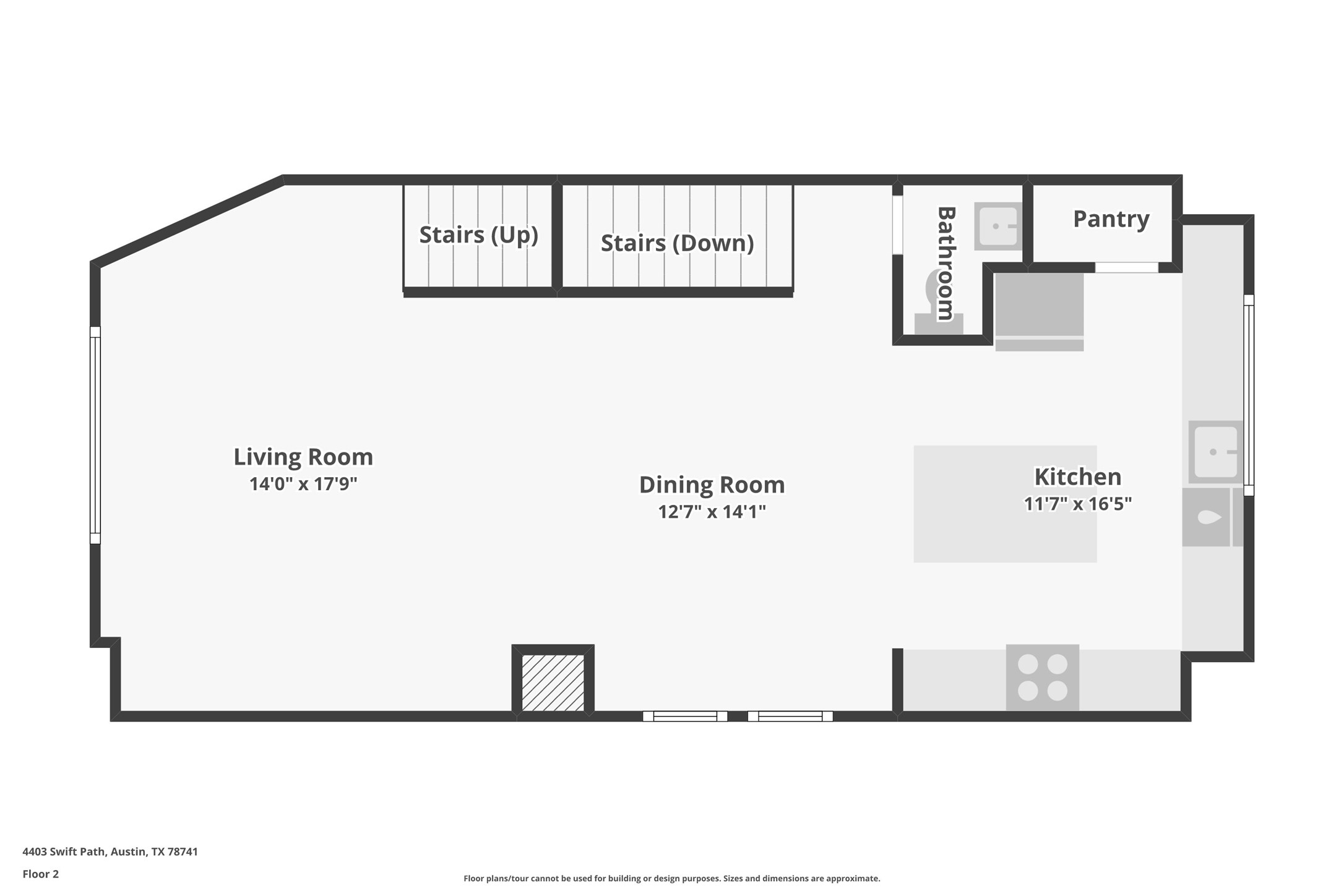 4403 Swift Path Austin, TX 78741 - Photo 30 of 32 Floor plan