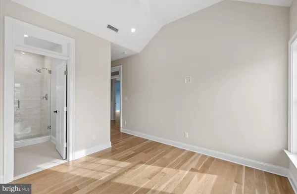 a view of an empty room