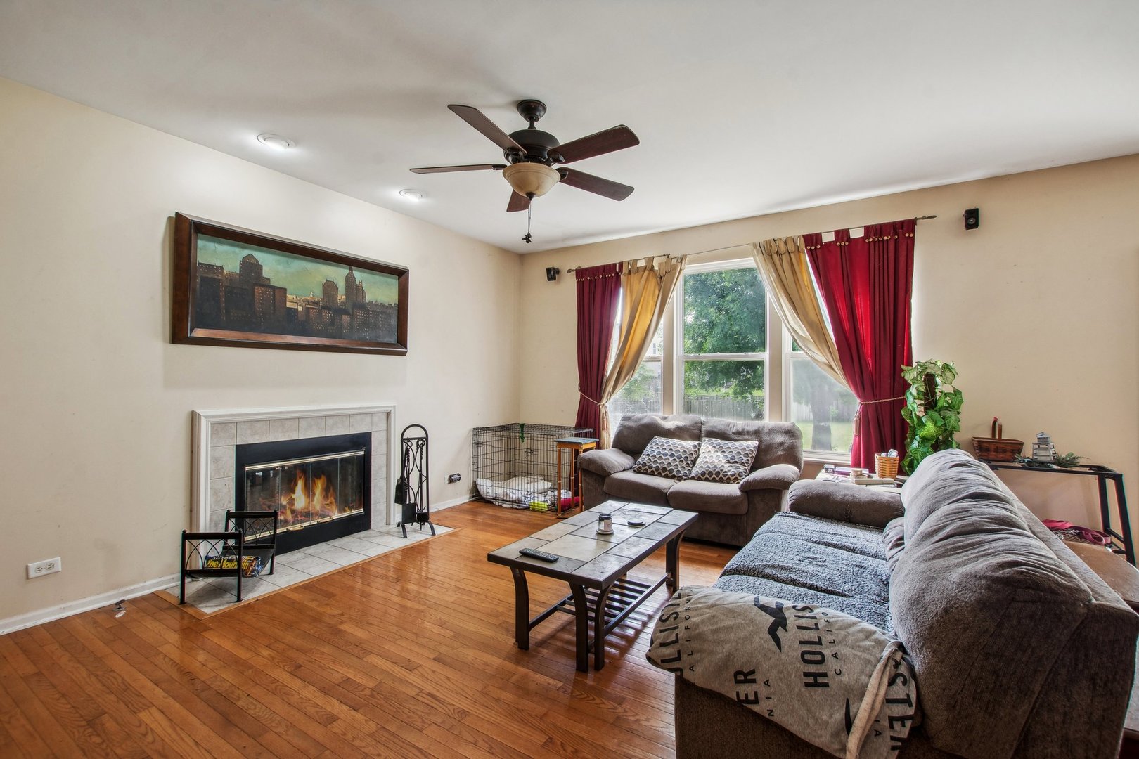 2673 Rourke Drive Aurora, IL 60503 - Photo 2 of 37 a living room with furniture fireplace and window