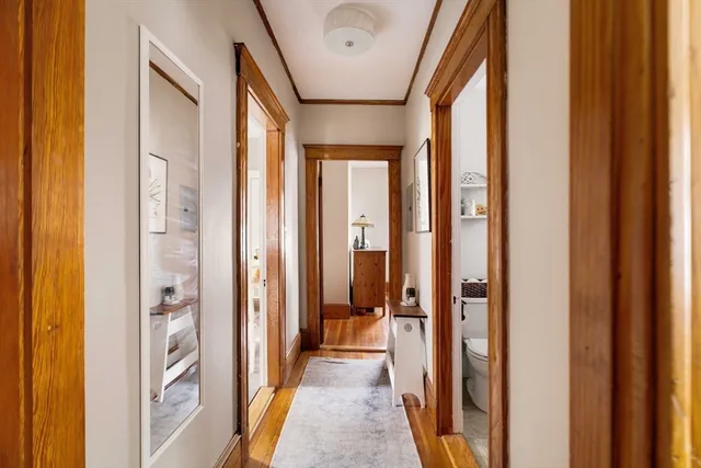 a view of a livingroom and dining room