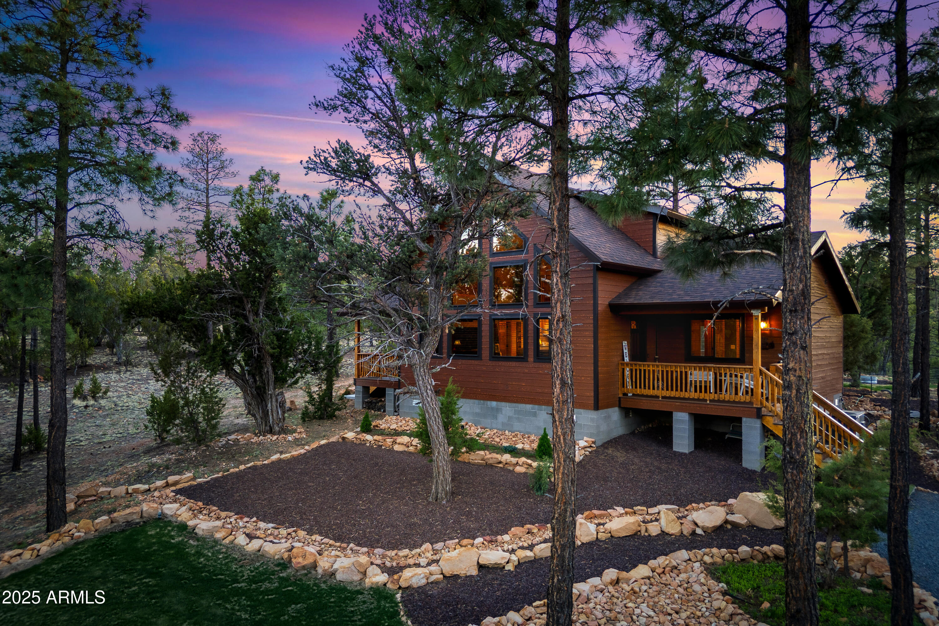 3334 Sawmill Ridge Loop Heber, AZ 85928 - Photo 44 of 58 a front view of a house with a yard