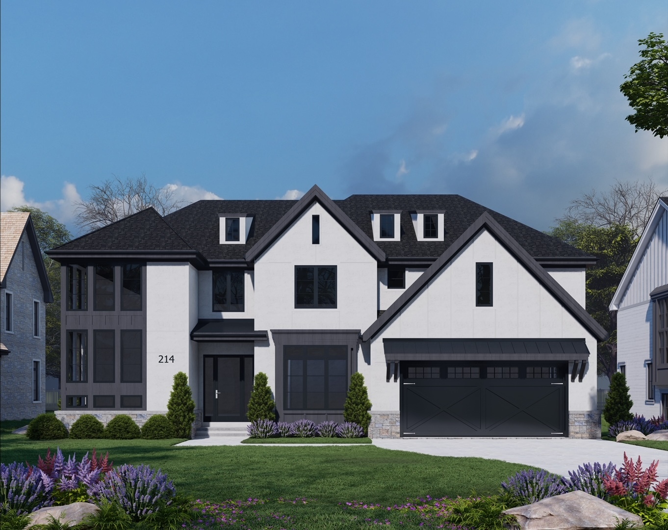 755 Kipling Place Deerfield, IL 60015 - Photo 4 of 4 a front view of a house with a yard and garage