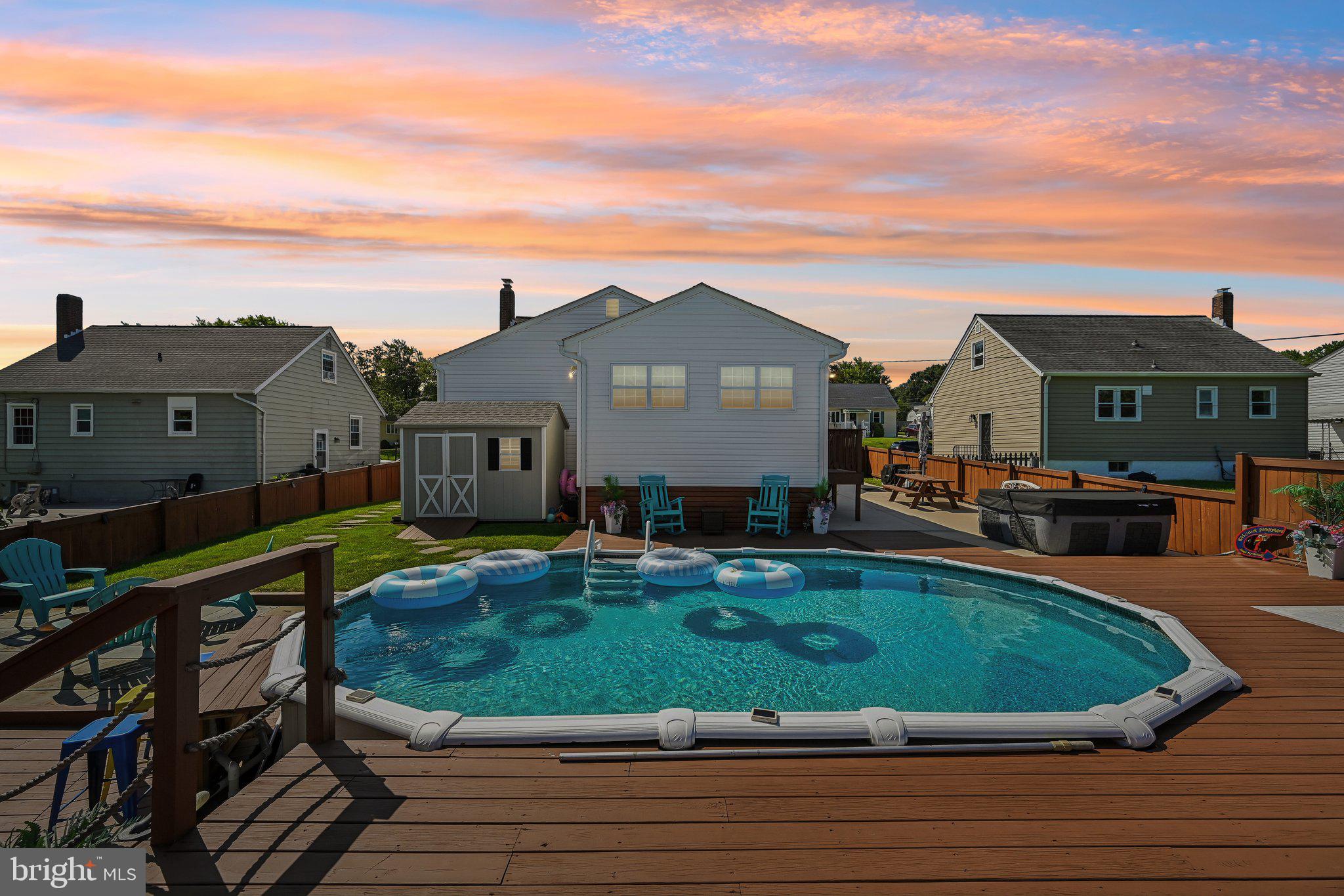 1248 June Road Baltimore, MD 21227 - Photo 54 of 80 Serene backyard oasis at sunset.