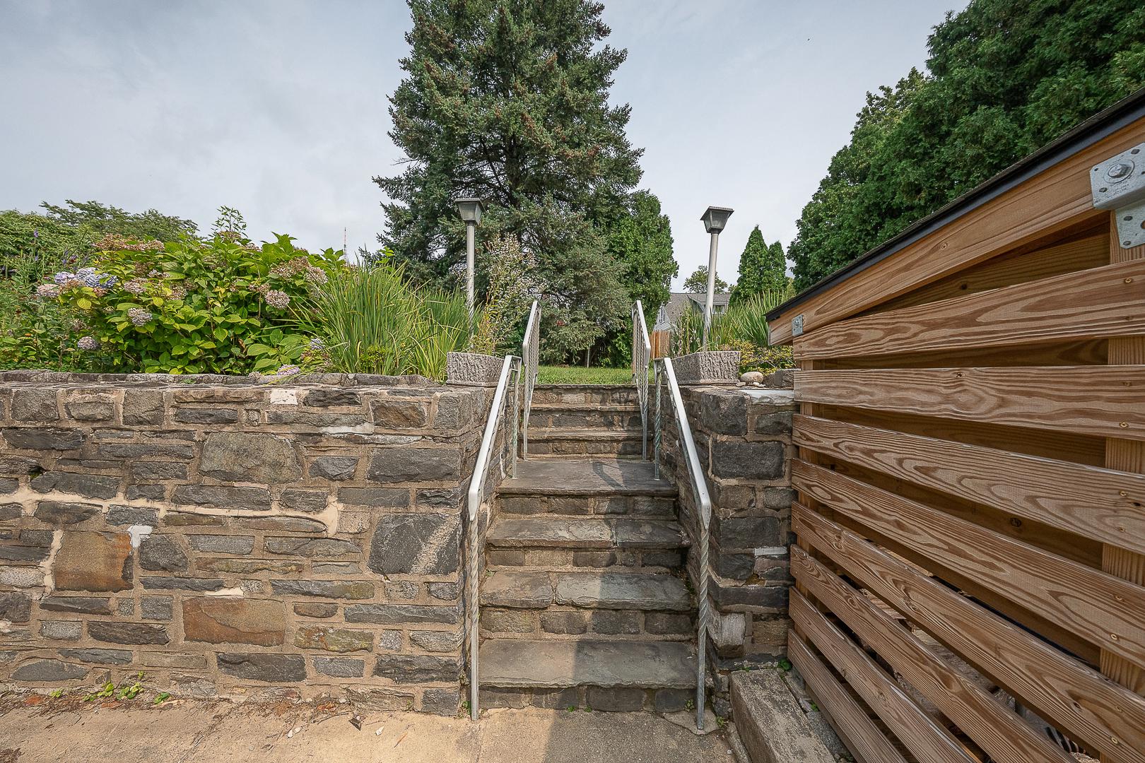 625 Cheswick Road Philadelphia, PA 19128 - Photo 46 of 59 Charming stone steps to flat backyard