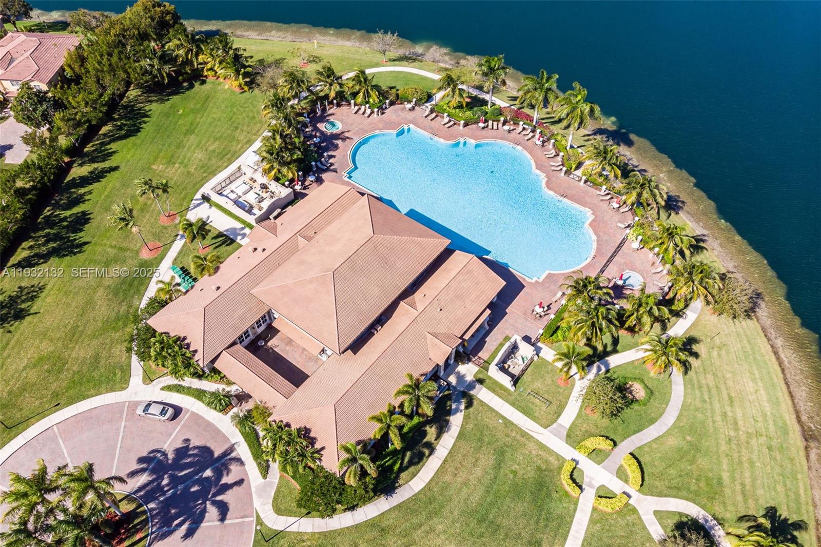 22813 Southwest 88th Path Cutler Bay, FL 33190 - Photo 21 of 24 an aerial view of a swimming pool and outdoor space