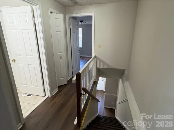 a view of stairs and an entryway