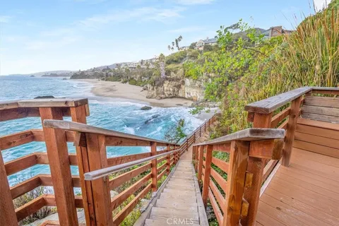 a view of a balcony with an outdoor space