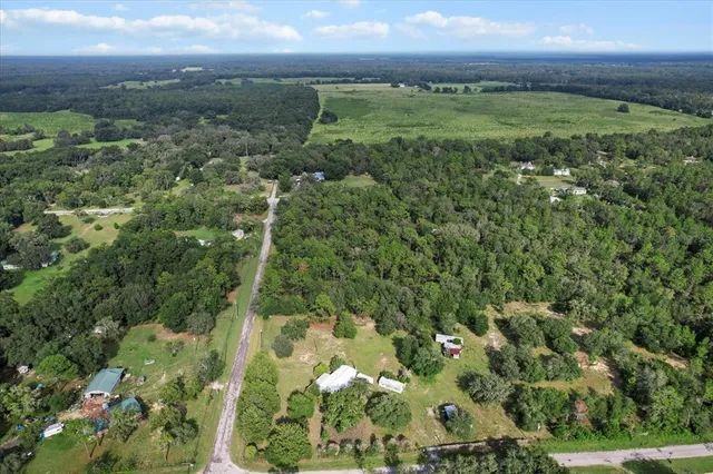 a view of a green field