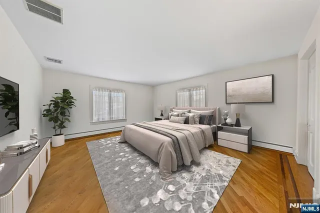 a bed room with a bed and a couch