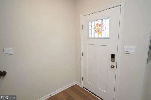 a view of an front door