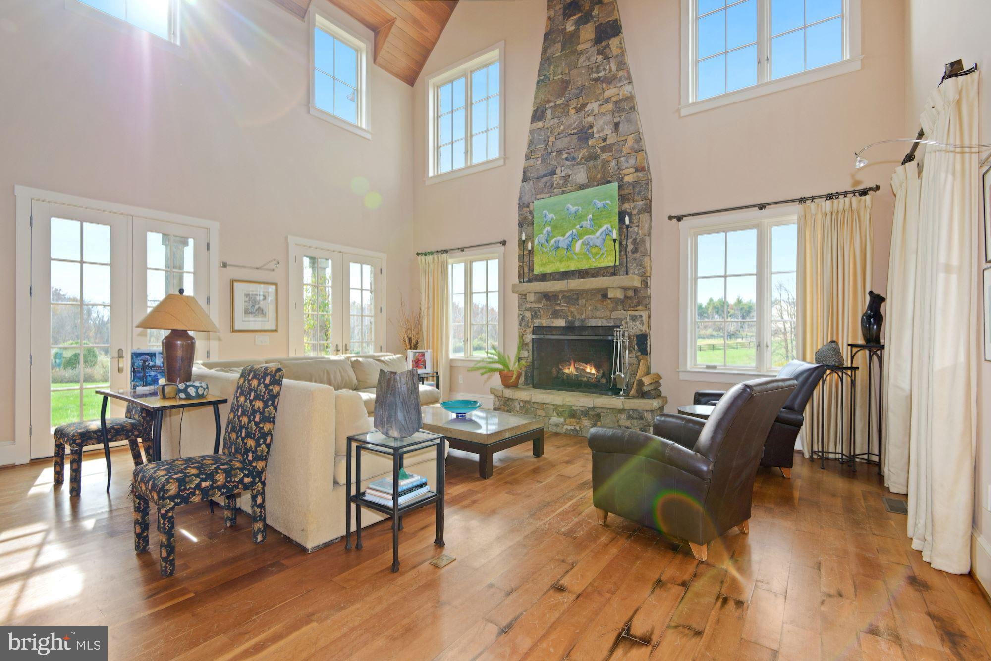 21232 Unison Road Middleburg, VA 20117 - Photo 14 of 123 Floor to ceiling stone wood-burning fireplace