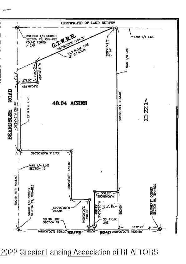 0 West Beard Road Perry, MI 48872 - Photo 3 of 3 Land Survey