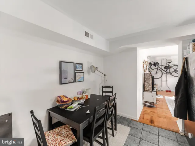 a bedroom with a bed and furniture