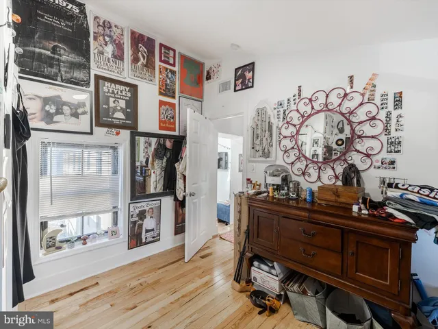 a front view of a building with glass windows
