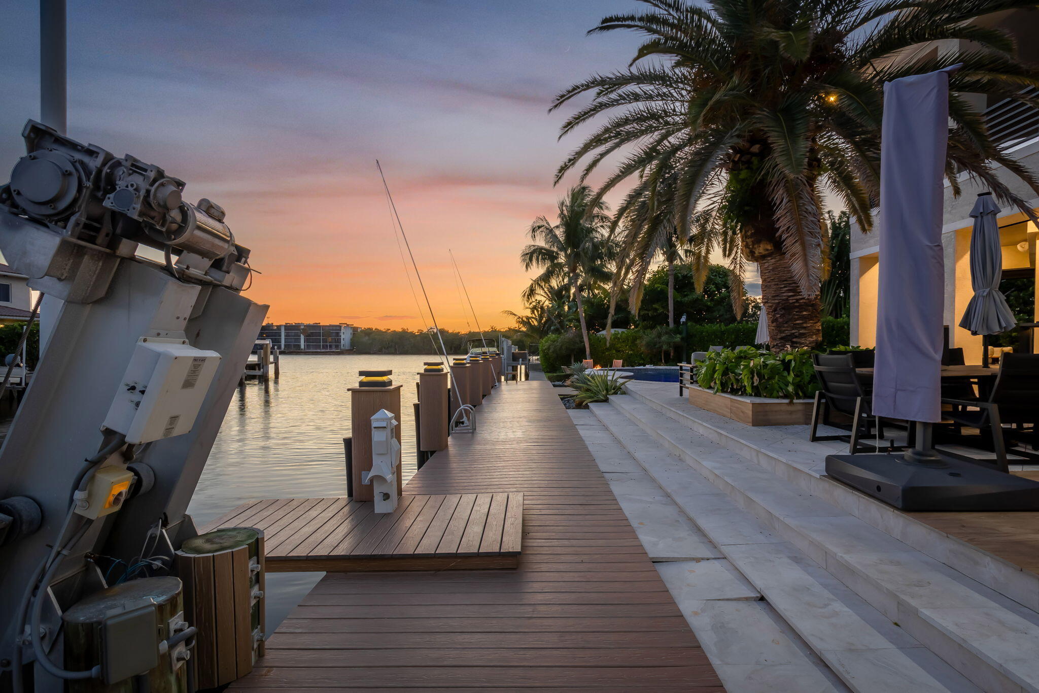 22 Eleuthera Drive Ocean Ridge, FL 33435 - Photo 91 of 92 Twilight Dock & Sunset View