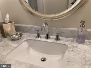 a view of a sign on a street